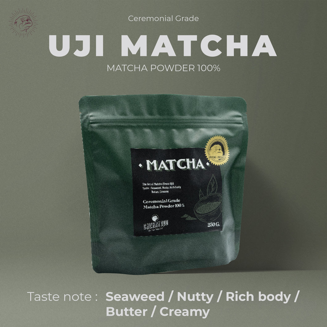 ผงมัทฉะอูจิ แท้ 100% เกรดพรีเมียม UJI Matcha 100% excellent